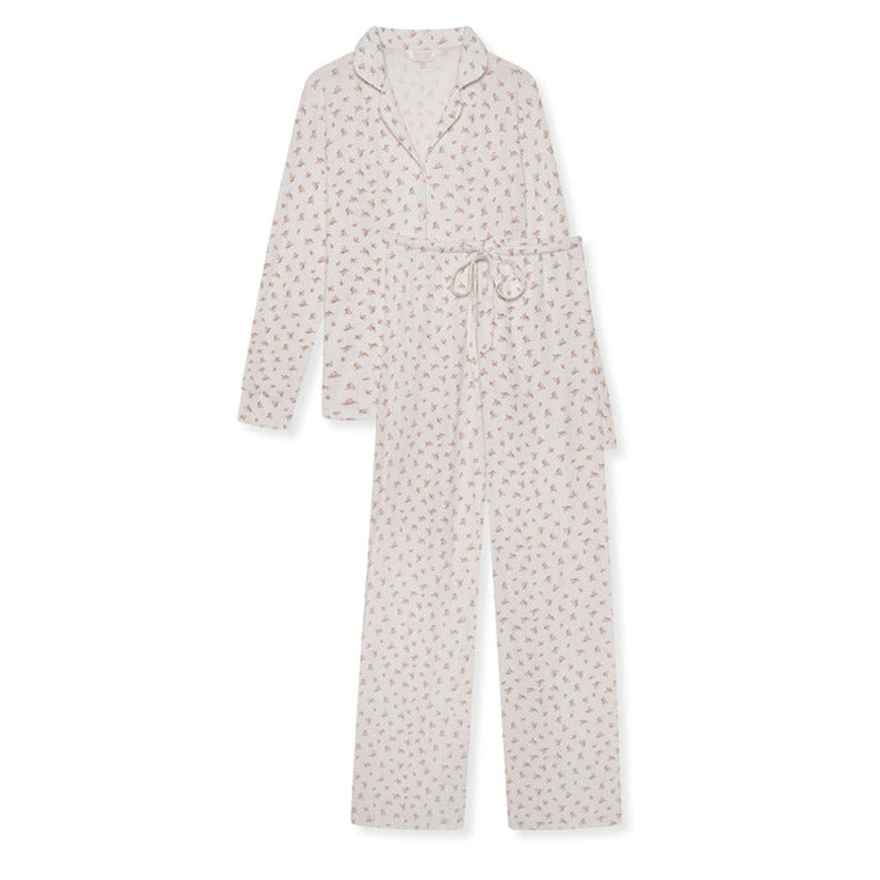 Cotton Pointelle Pyjama Trouser Set - Rose - The NAP Co. - image 1