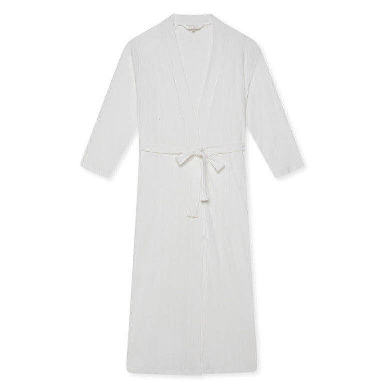 Pointelle Maxi Robe - Milk White - The NAP Co. - image 1