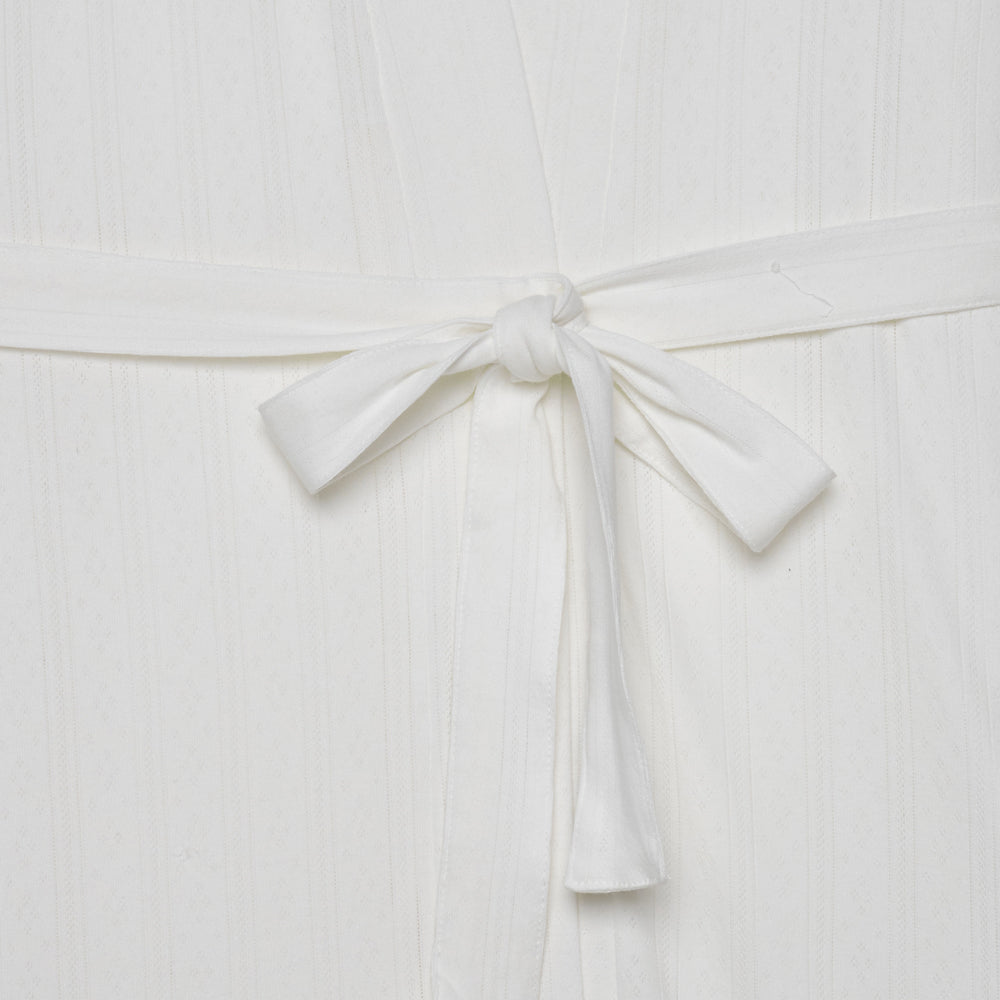 Pointelle Maxi Robe - Milk White - The NAP Co. - image 2